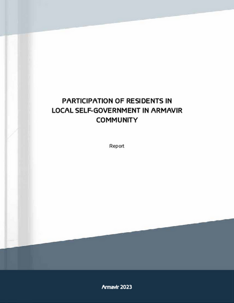 Participation of Residents in Local Self-government in Armavir Community